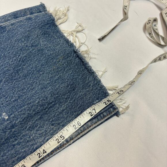 Vintage 90s Levi's 501 Straight Leg Jeans Made in USA 35x28.5 Distressed - Picture 8 of 12